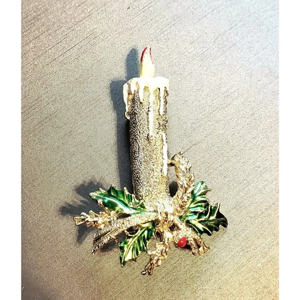 Vintage Christmas Brooch‎ Pin Gerrys 2